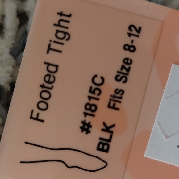 Capezio Children's Footed Tight with Self-Knit Waistband - Picture 4 of 5